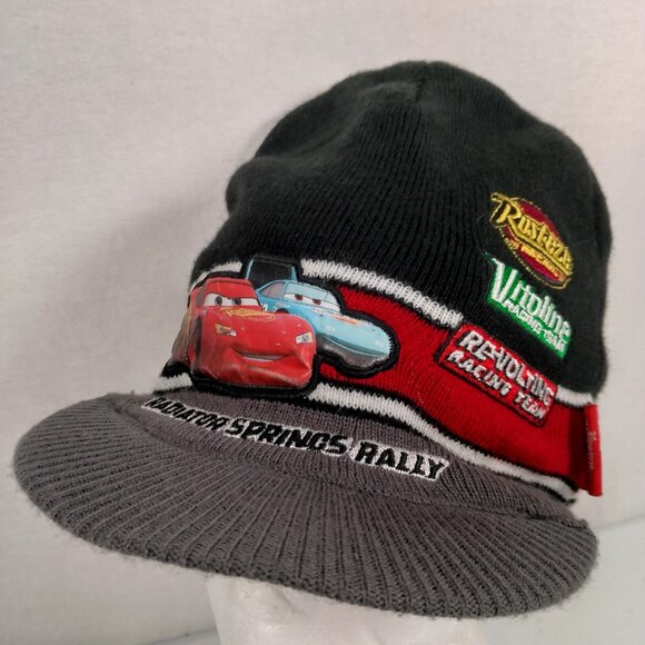 Disney Pixar Cars Beanie Hat Knit Cap Kids 4-16 Radiator Springs Rally Movie - Picture 4 of 16